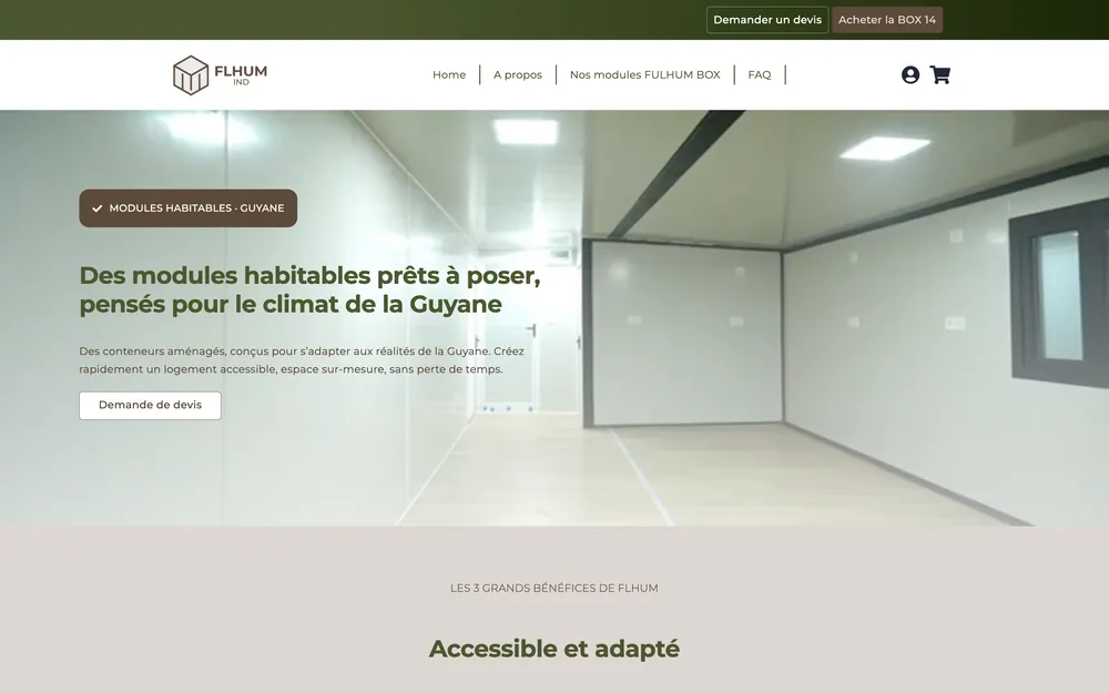 FLHUM IND — Le site internet