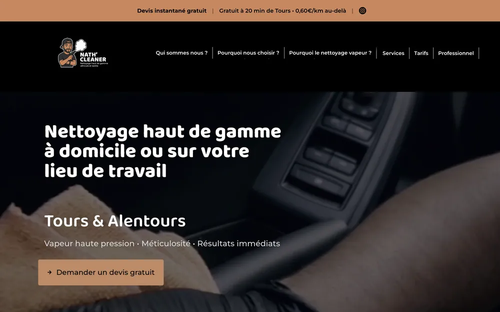 Nath’ Cleaner — Le site internet